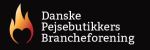Danske Pejsebutikkers Brancheforenings logo